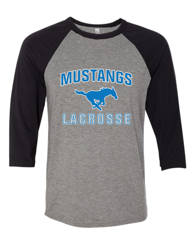 John Jay Mustangs Lacrosse Women's Baseball T-Shirt