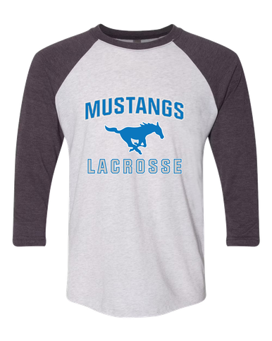 John Jay Mustangs Lacrosse Men's Baseball T-Shirt