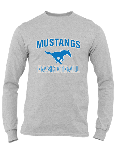 John Jay Mustangs Basketball #1 Men's LS T-Shirt