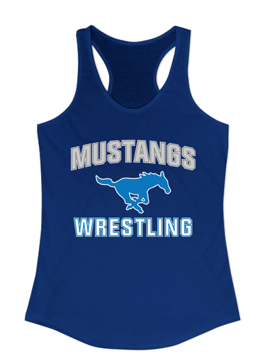 John Jay Mustangs Wrestling Women's Tank Top