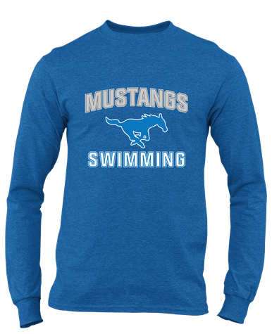 John Jay Mustangs Swimming Men's LS T-Shirt