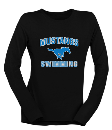 John Jay Mustangs Swimming Women's Premium LS T-Shirt