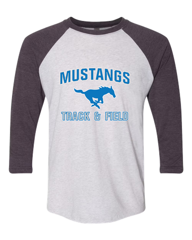 John Jay Mustangs Track & Field Men's Baseball T-Shirt