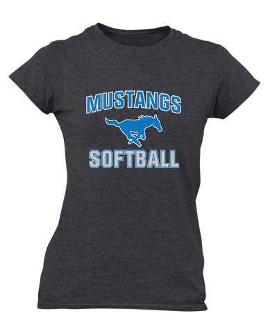 John Jay Mustangs Softball #1 Women's SS T-Shirt