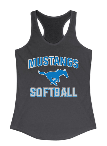 John Jay Mustangs Softball #1 Women's Tank Top