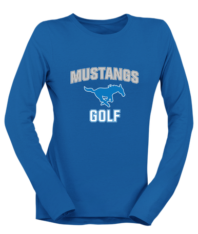 John Jay Mustangs Golf Women's LS T-Shirt