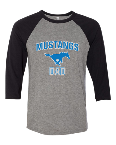 John Jay Mustangs Dad Men's Baseball T-Shirt