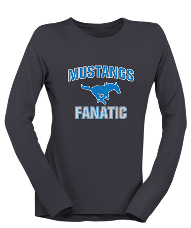 John Jay Mustangs Fanatic Women's LS T-Shirt