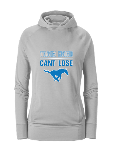 John Jay Mustangs Train Hard, Can't Lose Women's Hoodie