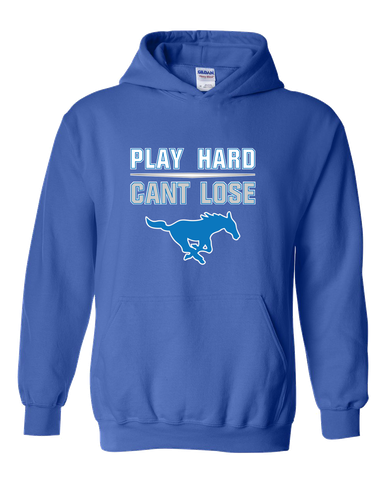 John Jay Mustangs Play Hard, Can't Lose Men's Hoodie