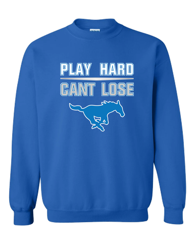 John Jay Mustangs Play Hard, Can't Lose Men's Sweatshirt