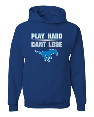 John Jay Mustangs Play Hard, Can't Lose Men's Premium Hoodie