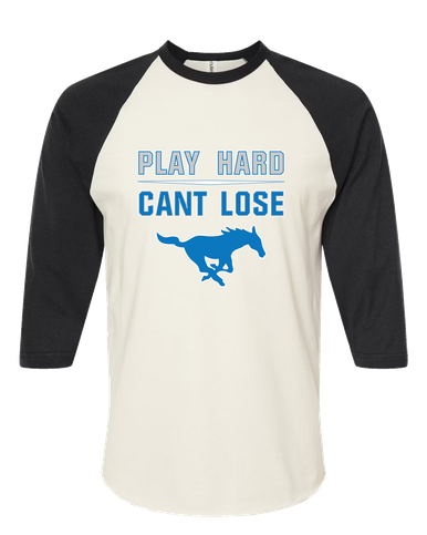 John Jay Mustangs Play Hard, Can't Lose Women's Baseball T-Shirt