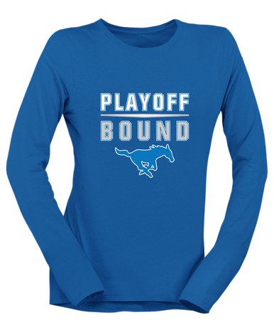 John Jay Mustangs Playoff Bound Women's LS T-Shirt
