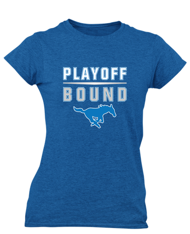 John Jay Mustangs Playoff Bound Women's SS T-Shirt