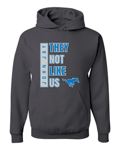 John Jay Mustangs They Not Like Us #1 Men's Premium Hoodie