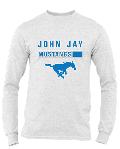 John Jay Mustangs Mascot #7 Men's Premium LS T-Shirt