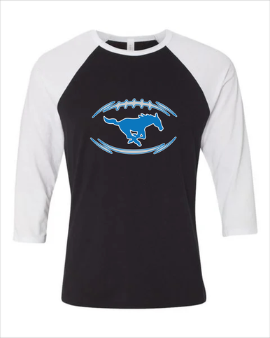 John Jay Mustangs Football #3 Men's Baseball T-Shirt