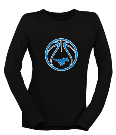 John Jay Mustangs Basketball #2 Women's LS T-Shirt