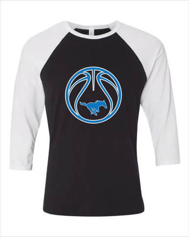 John Jay Mustangs Basketball #2 Women's Baseball T-Shirt