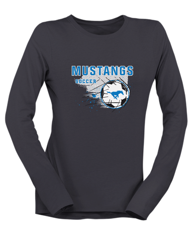 John Jay Mustangs Soccer #2 Women's Premium LS T-Shirt