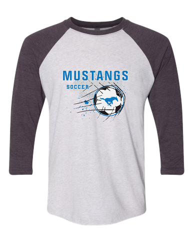 John Jay Mustangs Soccer #2 Women's Baseball T-Shirt