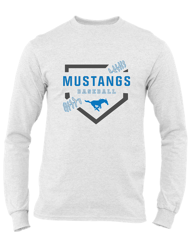 John Jay Mustangs Baseball #2 Men's LS T-Shirt
