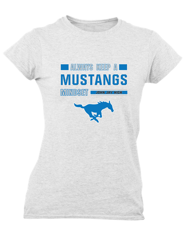 John Jay Mustangs Mindset Women's Premium SS T-Shirt