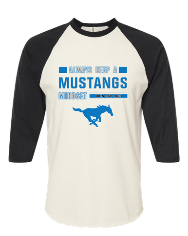 John Jay Mustangs Mindset Women's Baseball T-Shirt