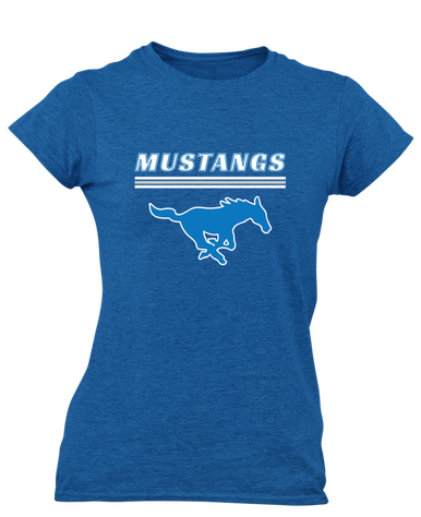 John Jay Mustangs Mascot #8 Women's SS T-Shirt