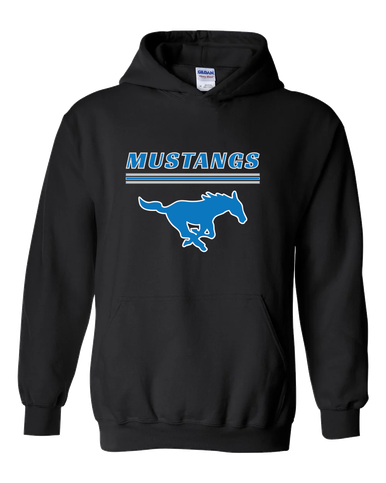 John Jay Mustangs Mascot #8 Men's Hoodie