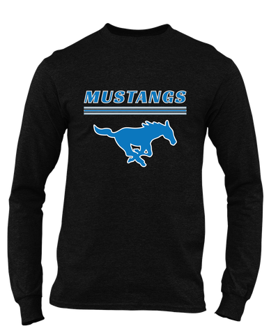 John Jay Mustangs Mascot #8 Men's LS T-Shirt