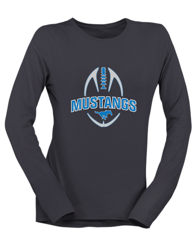 John Jay Mustangs Football #5 Women's LS T-Shirt