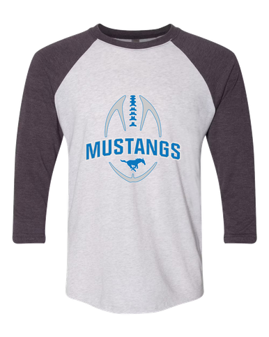 John Jay Mustangs Football #5 Women's Baseball T-Shirt