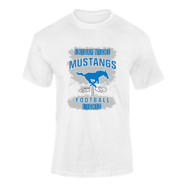 John Jay Mustangs Football #6 Men's SS T-Shirt