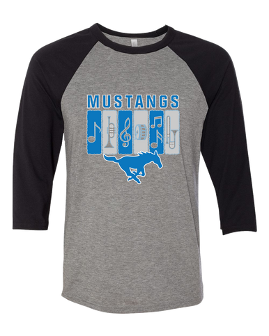 John Jay Mustangs Band # 2 Women's Baseball T-Shirt