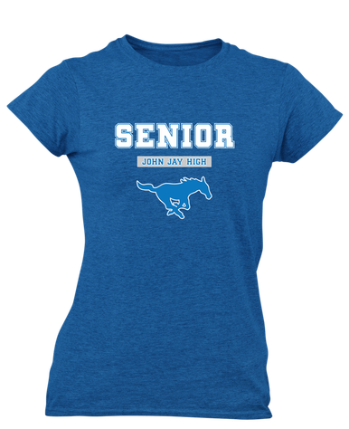 John Jay Mustangs Senior #2 Women's SS T-Shirt