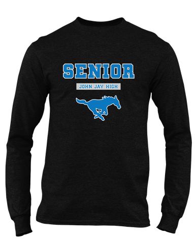 John Jay Mustangs Senior #2 Men's LS T-Shirt