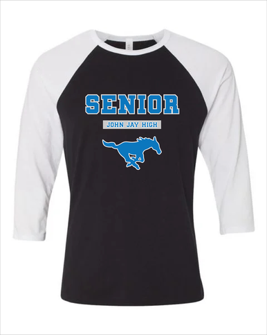 John Jay Mustangs Senior #2 Men's Baseball T-Shirt