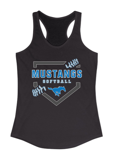 John Jay Mustangs Softball #2 Women's Tank Top