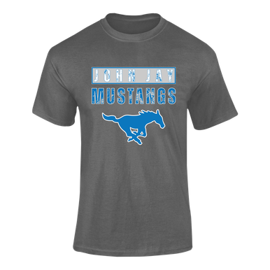 John Jay Mustangs Mascot #9 Men's SS T-Shirt