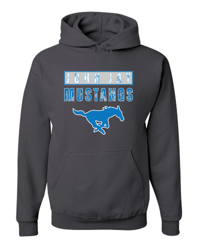 John Jay Mustangs Mascot #9 Men's Premium Hoodie