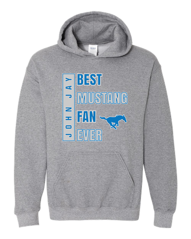 John Jay Mustangs Best Mustang Fan Men's Hoodie