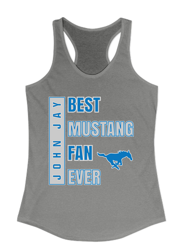 John Jay Mustangs Best Mustang Fan Women's Tank Top