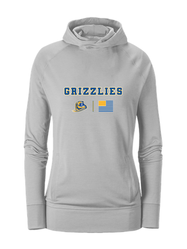 Jefferson Grizzlies Team Colors Flag Women's Hoodie