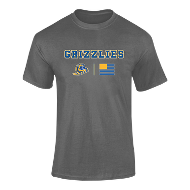Jefferson Grizzlies Team Colors Flag Men's Premium SS T-Shirt