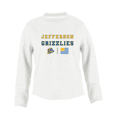 Jefferson Grizzlies Spirit Flag Women's Sweatshirt