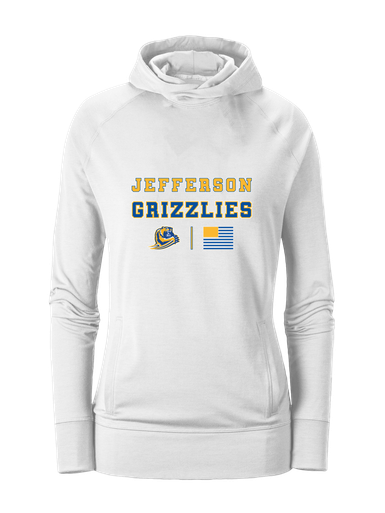 Jefferson Grizzlies Spirit Flag Women's Hoodie