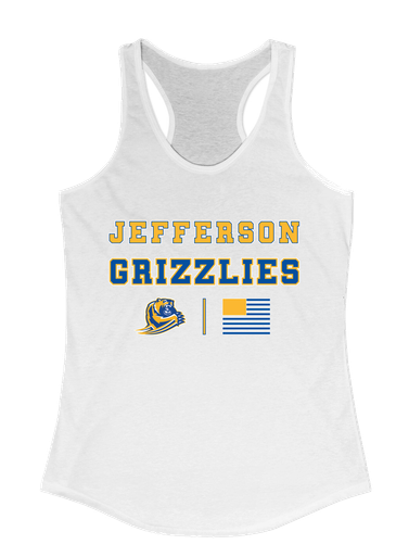 Jefferson Grizzlies Spirit Flag Women's Tank Top