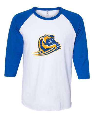 Jefferson Grizzlies Mascot #1 Women's Baseball T-Shirt